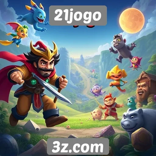 Exploração das categorias de jogos disponíveis no 21jogo